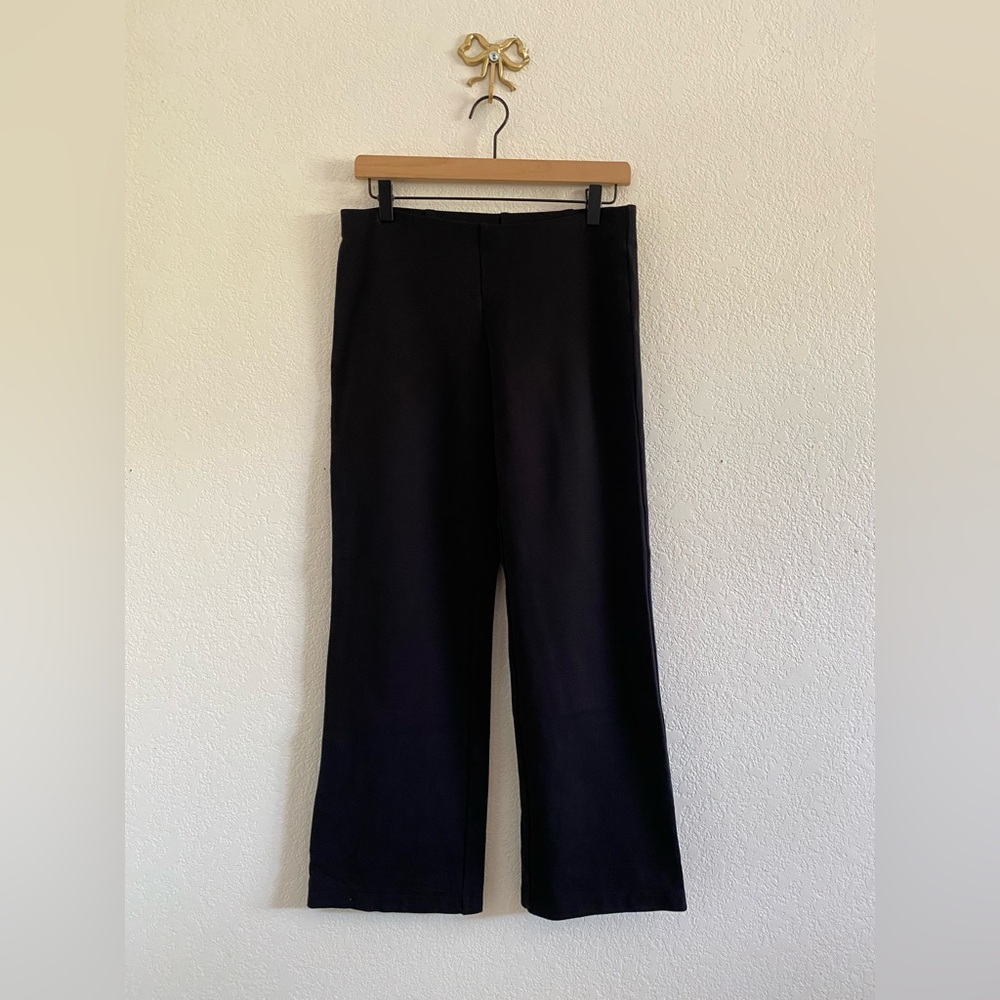 Eileen Fisher Pull On Straight Leg Pants Womens Size XS Black Interview